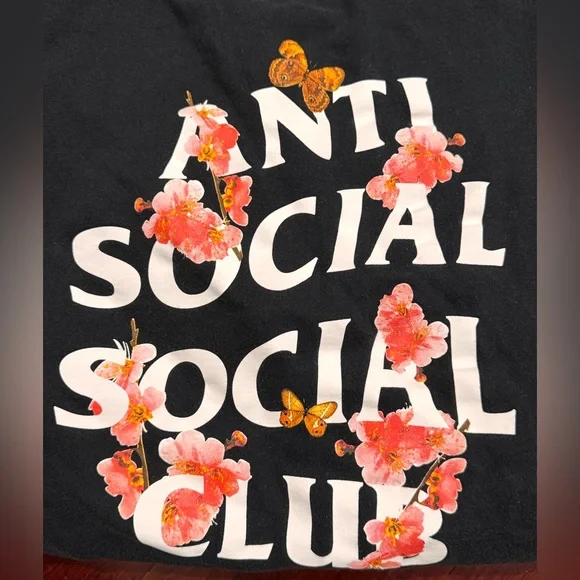 Anti Social Social Club Charcoal Hoodie - Picture 3 of 4